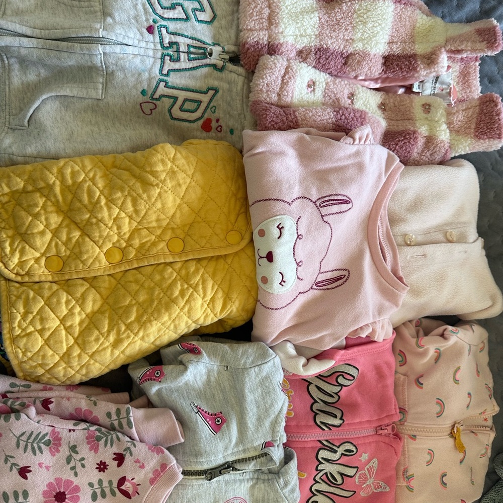 GAP Baby Clothing Set with Yellow, Pink, and Cream